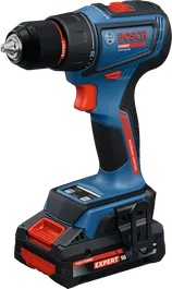 Bosch EXSR18V-90 akku-boremaskine/skruemaskine med 4Ah batteri.